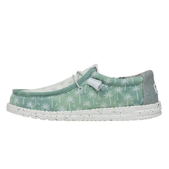 HEY DUDE Wally Tropical - Light Blue Size 13 - Picture 1 of 2